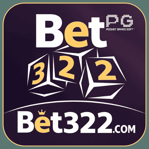Imagem promocional da BET322 mostrando a plataforma e suas vantagens